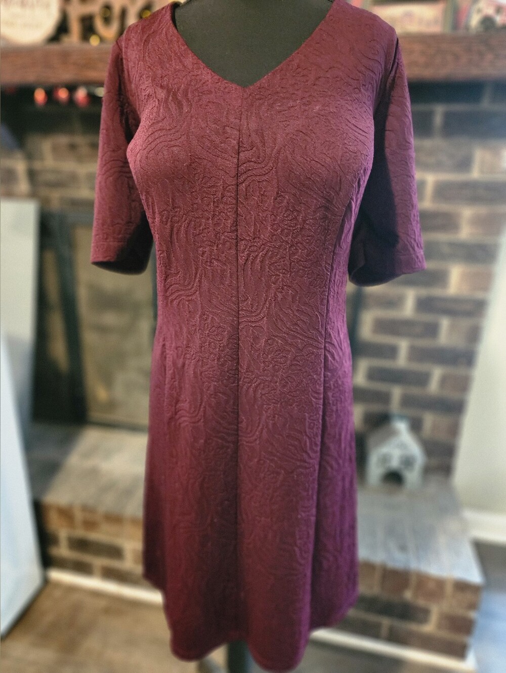Burgundy Avenue Dress